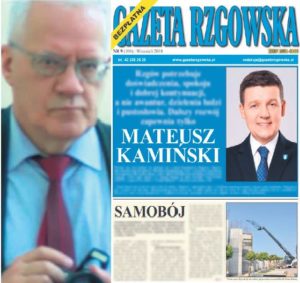 Ryszard Poradowski i Gazeta Rzgowska chwalą Mateusza Kamińskiego